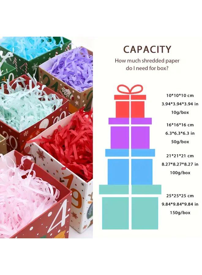 Black Crinkle Paper Shreds 1lb Gift Basket Filler For Holiday Decor And Wrapping - Image 3